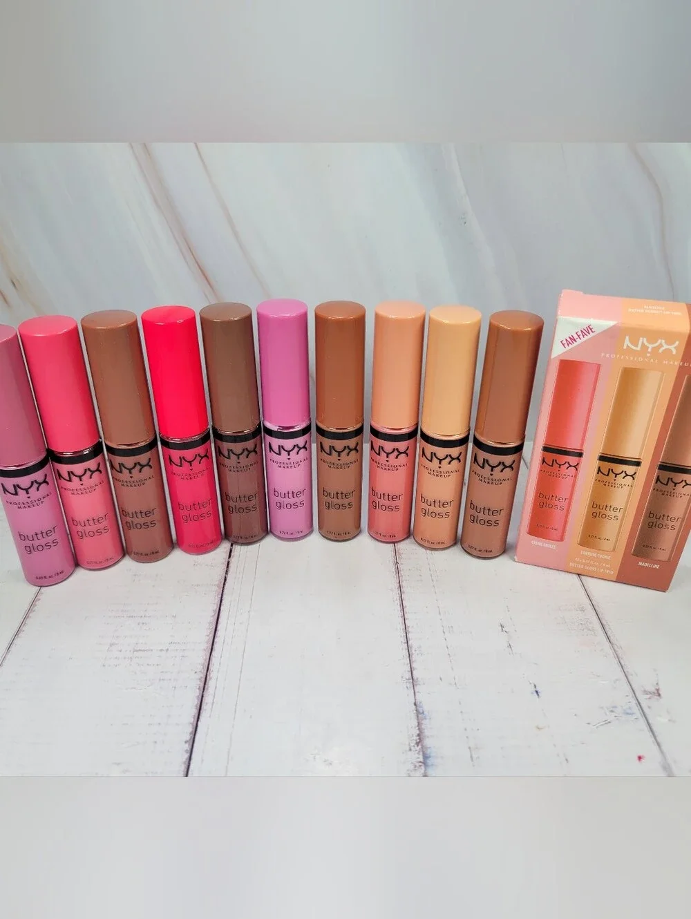 10 Piece NYX Butter Gloss Lip Gloss Bundle NEW!